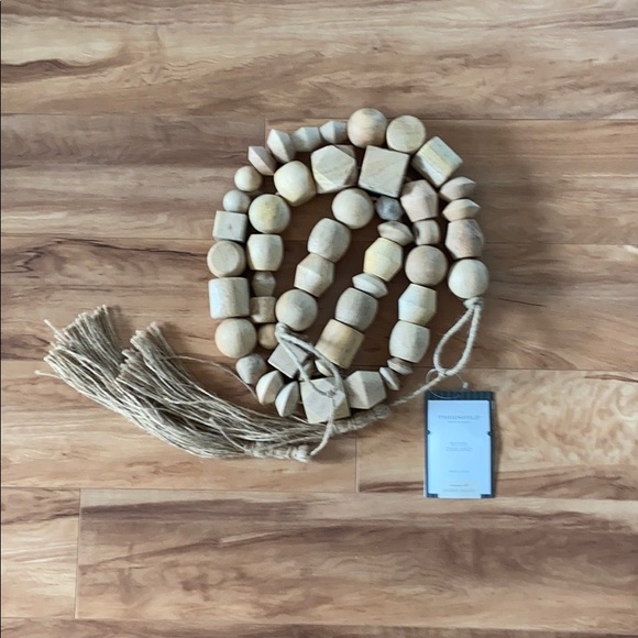 Threshold Decorative Wooden Bead Garland - Picture 11 of 16